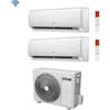 Ferroli Climatizzatore Condizionatore Ferroli Dual Split Serie GIADA M inverter da 9000+12000 con 18-2 R-32 9+12 Wi-Fi Integrato A++/A+
