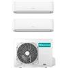 Hisense Condizionatore Climatizzatore Hisense Dual Split Serie HI-COMFORT Inverter 9000+9000 Btu con 2AMW52U4RXC R-32 Wi-Fi Integrato 9+9 A++/A+
