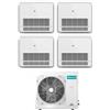 Hisense Climatizzatore Condizionatore HISENSE Quadri Split CONSOLE 9000+9000+12000+12000 con 4AMW81U4RAA R-32 WI-FI OPTIONAL Con Telecomando di Serie 9+9+12+12 A++/A+