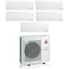 Climatizzatore Condizionatore MITSUBISHI ELECTRIC Linea Plus Penta Split Serie MSZ-AY Inverter 9000+9000+9000+12000+12000 Btu Con MXZ-5F102VF WI-FI INTEGRATO R-32 9+9+9+12+12 A++/A++