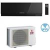 Mitsubishi Electric Climatizzatore Condizionatore Mitsubishi Electric Serie KIRIGAMINE ZEN BLACK MSZ-EF 12000 Btu Inverter MSZ-EF35VGKB Wi-Fi Integrato R-32 A+++/A++