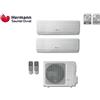 Hermann Saunier Duval Climatizzatore Condizionatore Saunier Duval Dual 9+9 Modello Vivair Uni-comfort Da 9000+9000 Btu Con Sdh 19-040 Mc2no In R32
