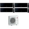 Mitsubishi Electric Climatizzatore Condizionatore MITSUBISHI ELECTRIC Quadri Split 7+9+12+18 serie KIRIGAMINE ZEN BLACK MSZ-EF Inverter con MXZ-4F80VF WI-FI INTEGRATO R-32 7000+9000+12000+18000 A++/A+