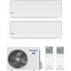 Panasonic Climatizzatore Condizionatore Panasonic Dual Split 9+18 Inverter Serie TZ 9000+18000 Btu Con CU-2TZ41TBE Classe A++