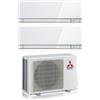 Mitsubishi Electric Climatizzatore Condizionatore MITSUBISHI ELECTRIC Dual Split 7+9 Serie KIRIGAMINE ZEN WHITE MSZ-EF Inverter con MXZ-2F33VF WI-FI INTEGRATO R-32 7000+9000 A++/A+