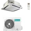 Hisense Climatizzatore Condizionatore Hisense Inverter A Cassetta Modello AUC125UR4RKC8 Da 42000 Btu Con Gas R32 WI-FI Optional Telecomando e Pannello Incluso