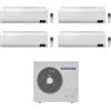 Samsung Climatizzatore Condizionatore Samsung Quadri Split Inverter serie Windfree Avant S2 7000+7000+7000+7000 btu con AJ080TXJ4KG/EU Wi-Fi R-32 7+7+7+7 A++/A+