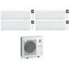 Mitsubishi Electric Climatizzatore Condizionatore MITSUBISHI ELECTRIC Quadri Split 9+9+9+12 serie KIRIGAMINE ZEN WHITE MSZ-EF Inverter con MXZ-4F80VF WI-FI INTEGRATO R-32 9000+9000+9000+12000 A++/A+