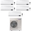 Samsung Climatizzatore Condizionatore Samsung Penta Split Inverter serie Cebu da 7000+7000+7000+7000+9000 con AJ100TXJ5KG R-32 Wi-Fi Integrato 7+7+7+7+9 A++/A+