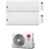 LG Climatizzatore Condizionatore LG DualSplit Inverter Serie Libero Smart 9+12 con MU2R17 UL0 R-32 9000+12000 Wi-Fi Integrato