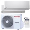 Toshiba Climatizzatore Condizionatore Toshiba Dual Split Inverter serie SEIYA 7+13 con RAS-2M18U2AVG-E R-32 Wi-Fi Optional 7000+13000