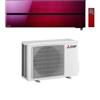 Mitsubishi Electric Climatizzatore Condizionatore Mitsubishi Electric Serie KIRIGAMINE STYLE RUBY RED 18000 Btu Inverter Con MSZ-LN50VGV Wi-Fi Incluso R-32 A+++/A+++