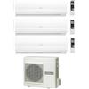 Hitachi Climatizzatore Condizionatore Hitachi Trial Split Inverter Serie Performance 7+9+12 con RAM-68NP3ER-32 Wi-Fi Optional 7000+9000+12000