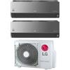 LG Climatizzatore Condizionatore LG DUAL SPLIT Inverter serie Artcool Mirror Specchio 9+12 con MU2R17 UL0 R-32 9000+12000 Wi-Fi Int