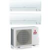 Mitsubishi Electric Climatizzatore Condizionatore MITSUBISHI Dual split Electric Inverter serie SMART MSZ-HR 9000+12000 con MXZ-2HA40VF R-32 WI-FI OPTIONAL 9+12 A++/A+