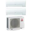 Mitsubishi Electric Climatizzatore Condizionatore MITSUBISHI Electric Dual split 9+12 LINEA SMART Inverter con MXZ-2HA50VF R-32 WI-FI OPTIONAL 9000+12000 A++/A+