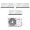 Unical Climatizzatore Condizionatore Unical Trial Split Inverter serie AIR CRISTAL 10+10+13 con KMX3 28HE R-32 Wi-Fi Optional 10000+100