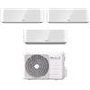 Unical Climatizzatore Condizionatore Unical Trial Split Inverter serie AIR CRISTAL 10+10+13 con KMX3 21HE R-32 Wi-Fi Optional 10000+100