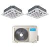 Midea Climatizzatore Condizionatore MIDEA Dual Split CASSETTA 4 Vie da 9000+9000 Btu Inverter con M20-18FN8 R-32 WI-FI OPTIONAL 9+9 A+++/A+