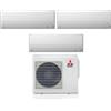 Mitsubishi Electric Climatizzatore Condizionatore MITSUBISHI ELECTRIC Trial Split 9+12+12 Serie MSZ-BT Inverter Con MXZ-3F68VF WI-FI INTEGRATO R-32 9000+12000+12000 A++/A+