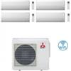 Mitsubishi Electric Climatizzatore Condizionatore MITSUBISHI ELECTRIC Quadri Split 9+9+9+12 Serie BT Inverter con MXZ-4F72VF WI-FI INTEGRATO 9000+9000+9000+12000 A++/A+ R-32