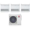 Mitsubishi Electric Climatizzatore Condizionatore MITSUBISHI Trial Split PAVIMENTO 12+12+12 Serie MFZ-KT Inverter Con MXZ-3F68VF R-32 WI-FI OPTIONAL 12000+12000+12000 A++/A+