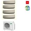 Fujitsu Climatizzatore Condizionatore GENERAL FUJITSU Quadri Split 7+7+7+7 Serie KETA SILVER Inverter Con AOHG30KBTA4 R-32 WI-FI OPTIONAL 7000+7000+7000+7000