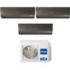 Haier Climatizzatore Condizionatore HAIER Trial Split 7+7+12 Serie FLEXIS PLUS BLACK Inverter Con 3U55S2SR3FA R-32 WI-FI INTEGRATO 7000+7000+12000 A+++/A+