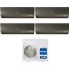 Haier Climatizzatore Condizionatore HAIER Quadri Split 7+7+9+24 Serie FLEXIS PLUS BLACK Inverter 4U85S2SR3FA WI-FI INTEGRATO 7000+7000+9000+24000 A++/A+ R-32
