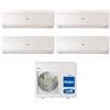 Haier Climatizzatore Condizionatore HAIER Quadri Split 7+7+9+24 Serie FLEXIS PLUS WHITE Inverter 4U85S2SR3FA WI-FI INTEGRATO 7000+7000+9000+24000 A++/A+ R-32