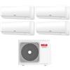Riello Climatizzatore Condizionatore RIELLO Quadri split 9+9+12+12 Serie AARIA PLUS I Inverter Con MULTI 485 PI WI-FI INTEGRATO 9000+9000+12000+12000 A++/A+ R-32