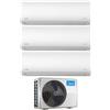 Midea Climatizzatore Condizionatore MIDEA Trial Split serie XTREME Inverter da 9000+9000+18000 con M4O-36NF8 Wifi Integrato 9+9+18 A++/A+