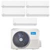 Midea Climatizzatore Condizionatore MIDEA Penta Split serie XTREME Inverter da 9000+9000+9000+9000+9000 con M5O-42FN8 Wi-Fi Integrato 9+9+9+9+9 A++/A+