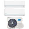 Midea Climatizzatore Condizionatore Midea Dual Split Serie EVOLUTION Inverter 9000+12000 Btu con M2OD-18HFN8-Q R-32 Wi-Fi Integrato 9+12 A++/A+