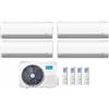 Midea Climatizzatore Condizionatore MIDEA Quadri Split serie BREEZELESS+ inverter da 9000+9000+12000+12000 Con M4OE-28HFN8-Q R-32 Wi-Fi Integrato 9+9+12+12 A++/A+