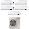 Samsung Climatizzatore Condizionatore Samsung Penta Split Inverter serie Cebu da 7000+7000+7000+9000+18000 con AJ100TXJ5KG R-32 Wi-Fi Integrato 7+7+7+9+18 A++/A+