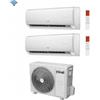 Ferroli Climatizzatore Condizionatore Ferroli Dual Split Serie GIADA M inverter da 9000+9000 con 18-2 Wi-Fi Integrato R-32 9+9 A++/A+