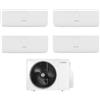 Bosch Climatizzatore Condizionatore BOSCH Quadri split serie CLIMATE 3000i inverter da 7000+7000+7000+12000 Btu con CL5000M 105/4 E Wi-Fi Optional R-32 7+7+7+12 A++/A+