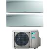 Daikin Climatizzatore Condizionatore Daikin Bluevolution Dual Split Serie EMURA WHITE III Inverter 9000+18000 Btu con 2MXM50N Wi-Fi Integrato 9+18 A+++/A++
