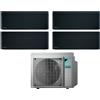 Daikin Climatizzatore Condizionatore DAIKIN BLUEVOLUTION Quadri split serie STYLISH TOTAL BLACK Inverter da 9000+9000+9000+9000 btu con 4MXM80N WI-FI INTEGRATO R-32 9+9+9+9 A+++/A++