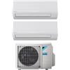 Daikin Climatizzatore Condizionatore DAIKIN Dual Split Serie ECOPLUS SENSIRA Inverter Da 9000+9000 Btu Con 2MXF50A WI-FI OPTIONAL R-32 9+9 A++/A++