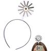 Uoqpty Loading Creativo Fascia/Forcina Per Capelli - Divertente E Creativa Fascia Per Capelli Rotante Loading Da Donna, Accessorio Per Capellis Accattivante Per Feste, Abbigliamento Casual E Quotidiano