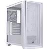 Einarex EXCS-PL-600C-W, Midi Tower, PC, Bianco, ATX, Micro ATX, Mini-ITX, Acciaio, Vetro temperato, Gaming