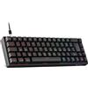 Koorui Tastiera meccanica da gaming KOORUI, 68 tasti, interruttori rossi, colore nero