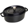 STAUB Cocotte, teglia in ghisa con coperchio, 29 cm, 4,2 L, ovale, adatta a tutti i tipi di fornelli