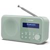 Sharp DR-P420: radio digitale DAB+, Bluetooth, altoparlante, ricevitore FM, sveglia, doppia allarme, colore verde. (Prodotto per il mercato del Regno Unito)