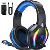 Fachixy Cuffie da gioco wireless Fachixy con microfono, compatibili con PS5, PS4, PC, Mac e Switch