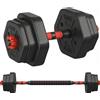EUZIEL International SONGMICS, set di manubri con bilanciere, esagonali, da 10 kg - 10.0