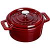 STAUB, mini cocotte in ghisa, 10 cm, 0,25 L, adatta a tutti i tipi di fornelli, inclusa l'induzione
