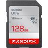 SANDISK Ultra SDXC UHS-I, 128 GB (velocità di lettura fino a 195 MB/s, Full)